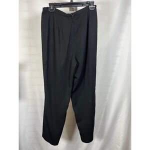 Vintage Black High Waisted Tapered Leg Dress Pants Petite 10P RN 55126